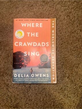 Where the Crawdads Sing Paperback by Delia Owens - Coral & Blue Cover